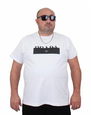 Tişört Bisiklet Yaka PRD 24107 BEYAZ