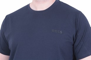 Erkek Büyük Beden Sıfır Yaka Tişört BSS 26103 LACIVERT