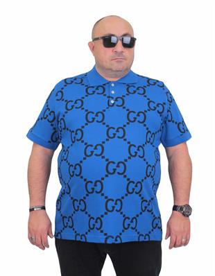 Erkek Büyük Beden Polo Yaka Tişört Gcc 24453 SAKS