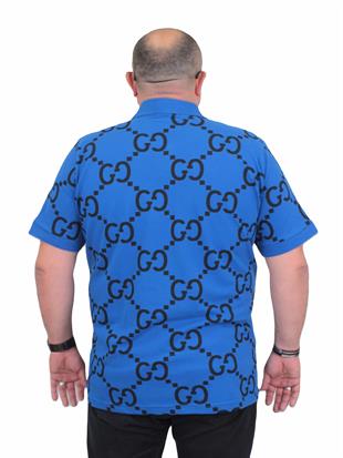 Erkek Büyük Beden Polo Yaka Tişört Gcc 24453 SAKS