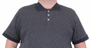 Erkek Büyük Beden Polo Yaka Tişört EA 24461 LACIVERT