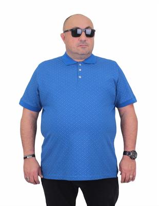 Erkek Büyük Beden Polo Yaka Tişört EA 24461 SAKS