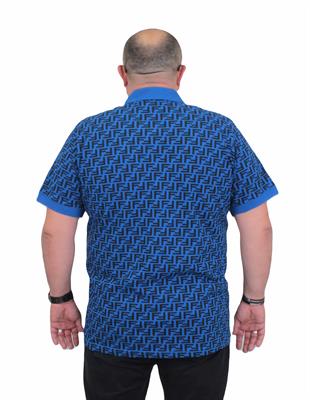 Erkek Büyük Beden Polo Yaka Tişört FND 24458 SAKS