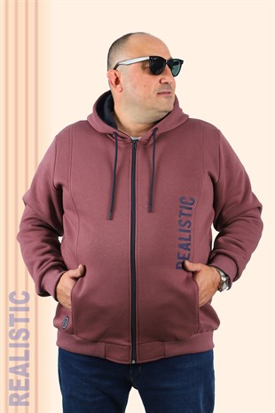 Starbattal Büyük Beden Erkek 3ip Sweat Realistic 22738 LILA