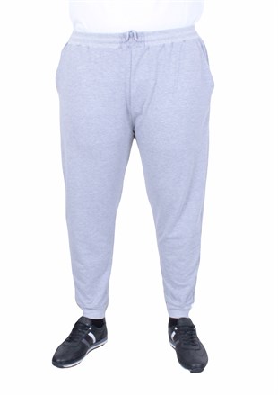Starbattal Büyük Beden Basic Eşofman Altı Full Lycra 11516 GRI MELANJ