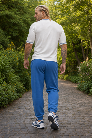 Starbattal Büyük Beden Basic Eşofman Altı Full Lycra 11516 SAKS