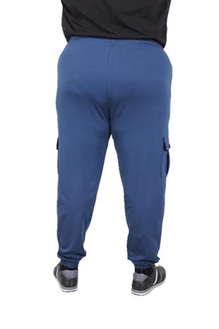 Starbattal Büyük Beden Erkek Düz Komando Eşofman Altı 22520 INDIGO