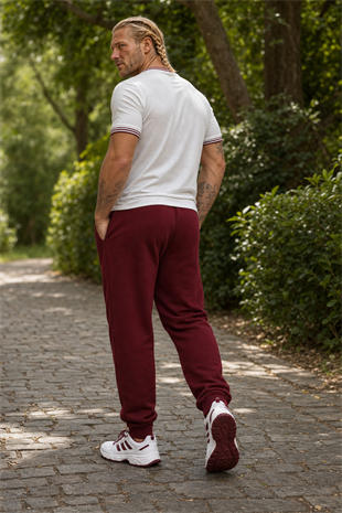 Starbattal Büyük Beden Basic Eşofman Altı Full Lycra 11516 BORDO