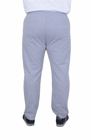 Starbattal Büyük Beden Classic Eşofman Altı Fermuarlı Cep 22500 GRI MELANJ