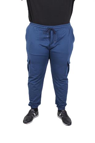 Starbattal Büyük Beden Erkek Düz Komando Eşofman Altı 22520 INDIGO