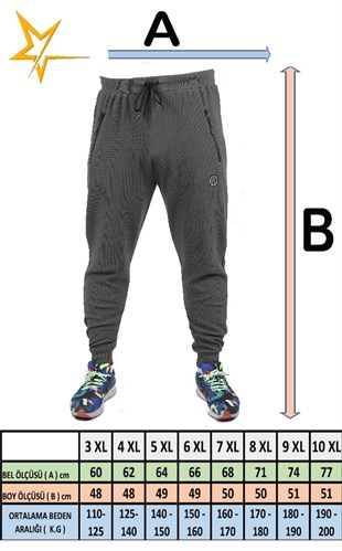Starbattal Büyük Beden Basic Eşofman Altı Full Lycra 11516 INDIGO