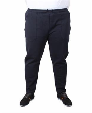 Starbattal Erkek Büyük Beden Çift Cep Kapaklı Eşofman Takım TK25605 LACIVERT