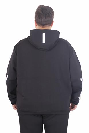 Starbattal Büyük Beden Double Face Eşofman Takım M.G TK25611 SIYAH