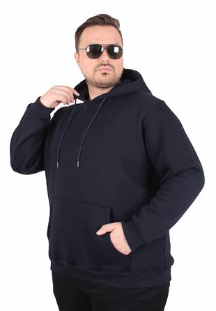 Starbattal Büyük Beden Erkek Basic Sweat Kapüşonlu 11700-73