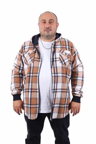 Starbattal Büyük Beden Kapüşonlu Sweat Çift Cep 22204-1679