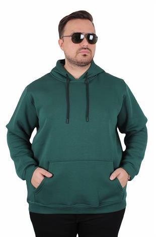 Starbattal Büyük Beden Erkek Basic Sweat Kapüşonlu 11700 NEFTI