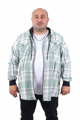 Starbattal Büyük Beden Kapüşonlu Sweat Çıft Cep 22205-1634