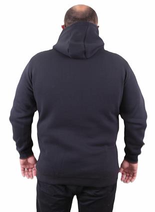 Starbattal Büyük Beden Fermuarlı Sweat M 23217 LACIVERT
