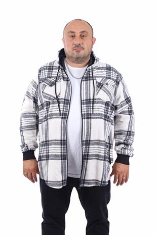 Starbattal Büyük Beden Kapüşonlu Sweat Çıft Cep 22205-1643