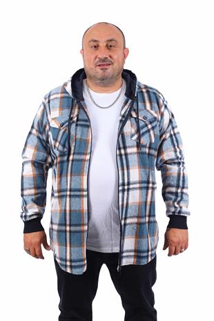 Starbattal Büyük Beden Kapüşonlu Sweat Çift Cep 22204-1670