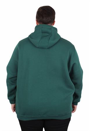 Starbattal Büyük Beden Erkek Basic Sweat Kapüşonlu 11700 NEFTI