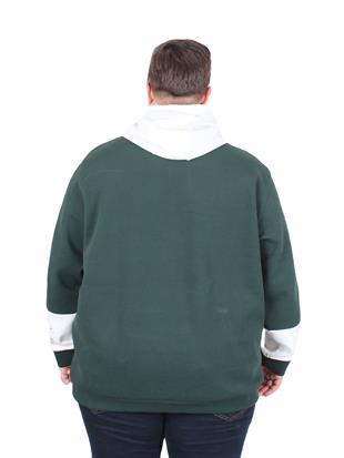 Starbattal Büyük Beden Kapüşonlu Sweat Double Face Trust 25701 NEFTI