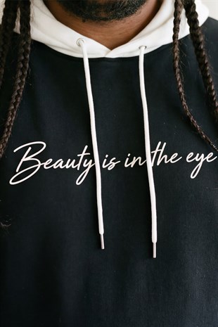 Starbattal Büyük Beden Kapüşonlu 3ip Sweat Beauty 25714 SIYAH