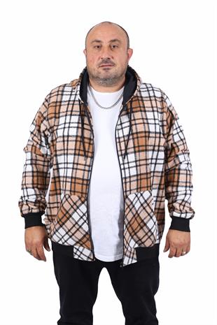 Starbattal Kangaroo Pocket Oduncu Sweat-Gömlek Stripe 22209-1454