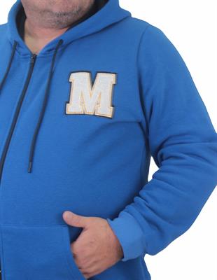 Starbattal Büyük Beden Fermuarlı Sweat M 23217 SAKS