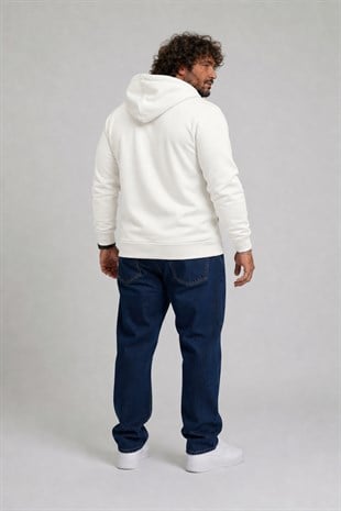 Starbattal Büyük Beden Erkek Basic Sweat Kapüşonlu 11700-4417