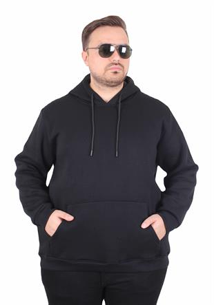Starbattal Büyük Beden Erkek Basic Sweat Kapüşonlu 11700-45