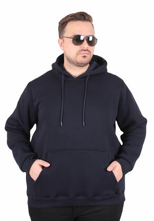 Starbattal Büyük Beden Erkek Basic Sweat Kapüşonlu 11700-73
