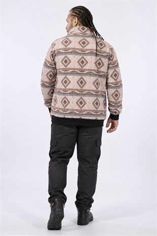 Starbattal Sweatshirt Oduncu Polo Yaka Fermuarlı 22220-2203