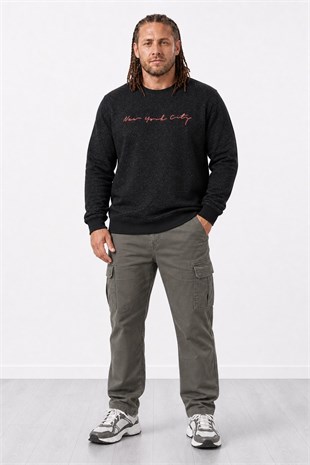 Starbattal Büyük Beden Sweat New York Cıty 22704-2079