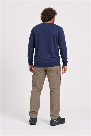 Starbattal Büyük Beden Sweatshirt Bisiklet Yaka Deri Arma 22703-2127
