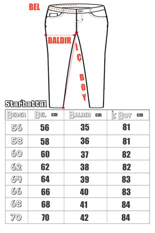 Starbattal Büyük Beden Bisiklet Yaka 3ip Sweat Chao Ku 25721 GRI