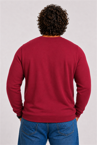 Starbattal Büyük Beden Selanik Classic Sweat 23200 BORDO