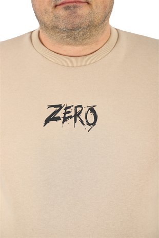 Starbattal Büyük Beden Erkek Sweat Zero 22732 BEJ