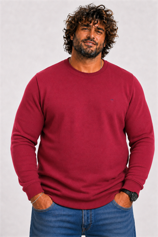Starbattal Büyük Beden Selanik Classic Sweat 23200 BORDO