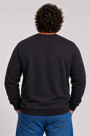 Starbattal Büyük Beden Selanik Classic Sweat 23200 SIYAH
