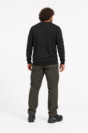 Starbattal Büyük Beden Sweatshirt Bisiklet Yaka Deri Arma 22703-2119