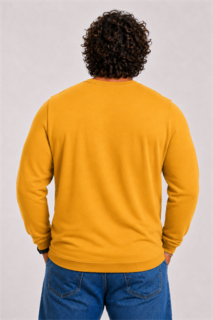 Starbattal Büyük Beden Selanik Classic Sweat 23200 HARDAL
