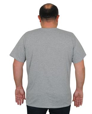 Starbattal Büyük Beden Basic Tişört 11100 GRI MELANJ