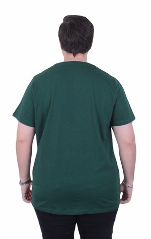 Starbattal Erkek Büyük Beden Sıfır Yaka Tişört Cepli 26145 NEFTI