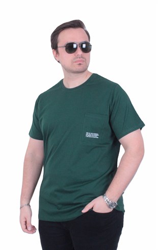 Starbattal Erkek Büyük Beden Sıfır Yaka Tişört Cepli 26145 NEFTI