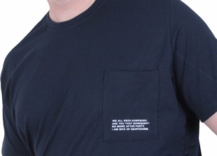 Starbattal Erkek Büyük Beden Sıfır Yaka Tişört Cepli 26145 LACIVERT