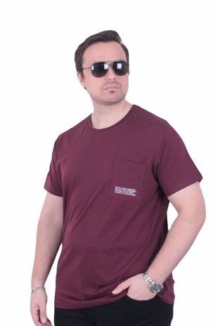 Starbattal Erkek Büyük Beden Sıfır Yaka Tişört Cepli 26145 MURDUM