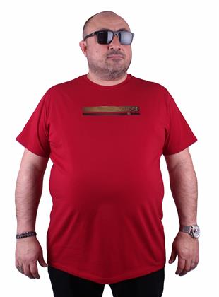 GCC Sıfır Yaka Tişört 23158 BORDO