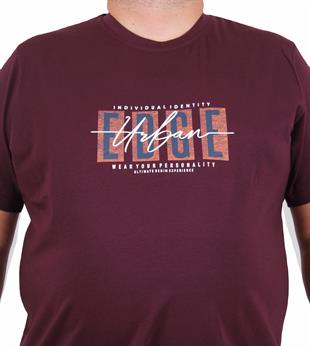 Starbattal Erkek Büyük Beden Sıfır Yaka Tişört Edge 25190 MURDUM