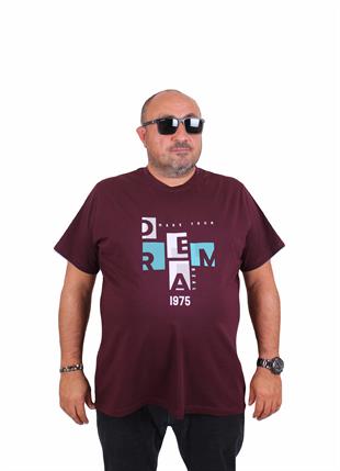 Starbattal Erkek Büyük Beden Sıfır Yaka Tişört Dream 25183 MURDUM